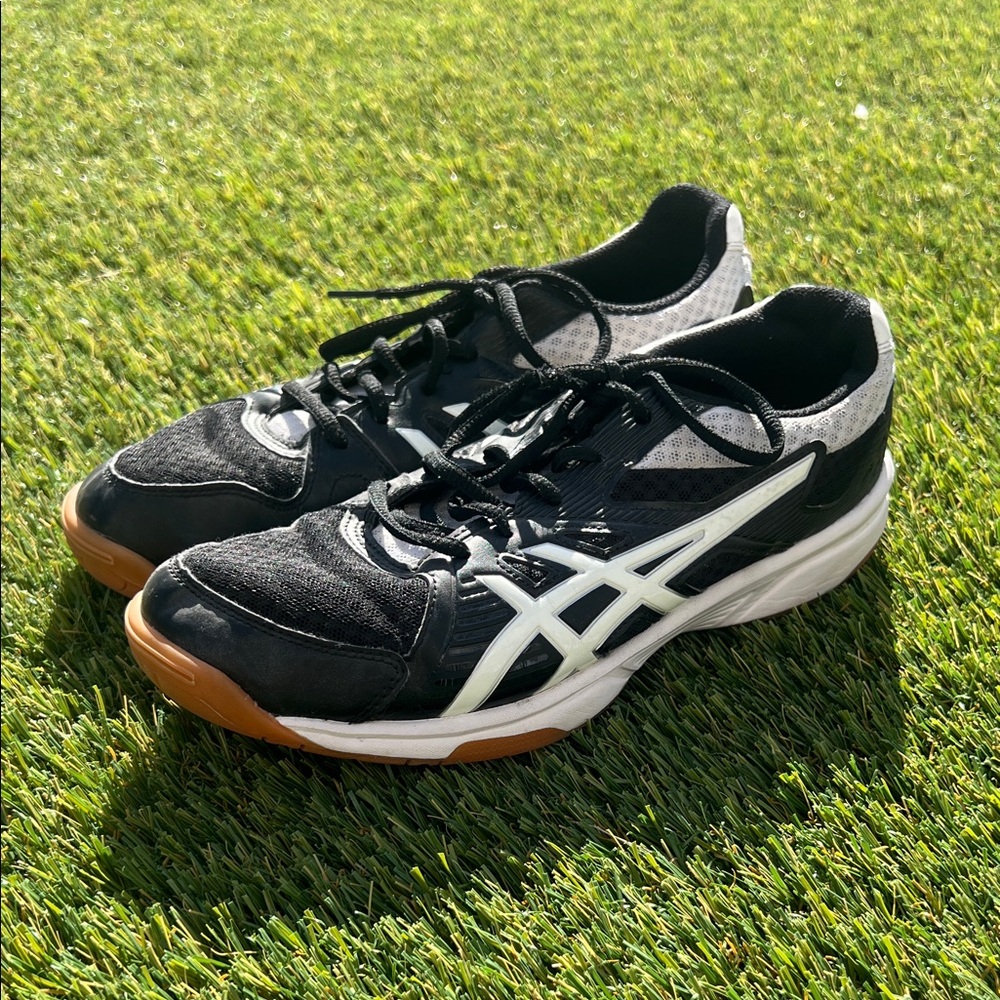 ASICS Men's Black and White Athletic Shoes